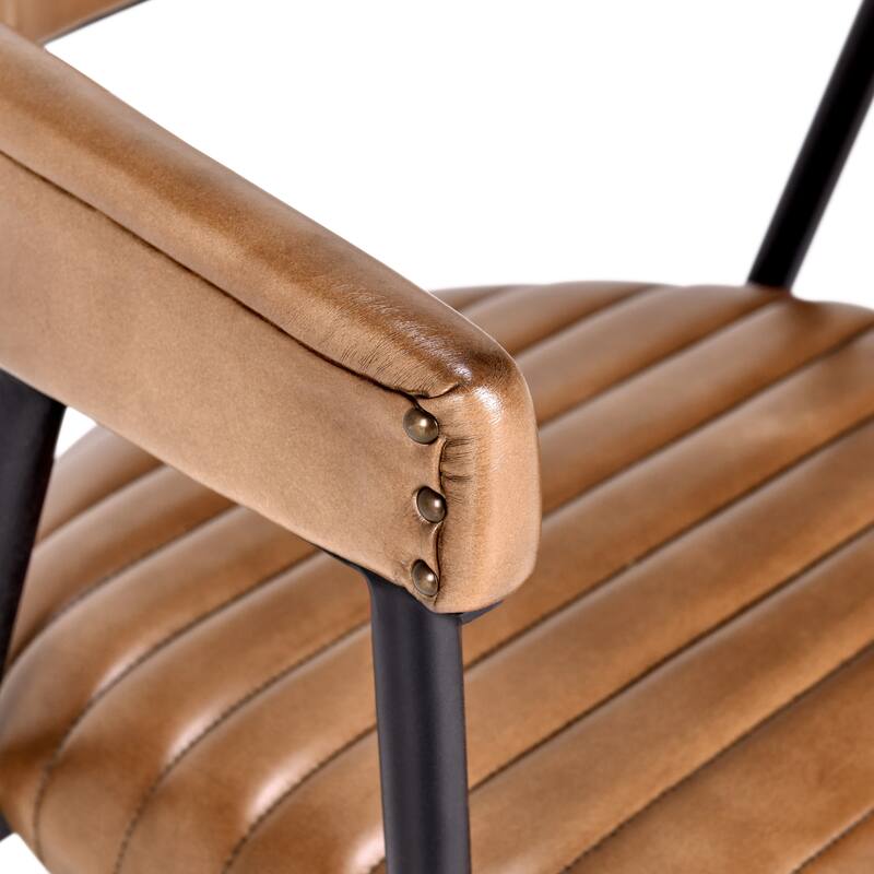 Classic Home Preston 26" Leather Counter Stool