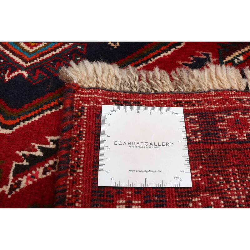 ECARPETGALLERY Hand-knotted Melis Vintage Red Wool Rug - 5'6 x 8'8