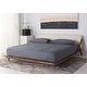 preview thumbnail 1 of 7, SAFAVIEH Couture Devyn Wood Platform Bed King