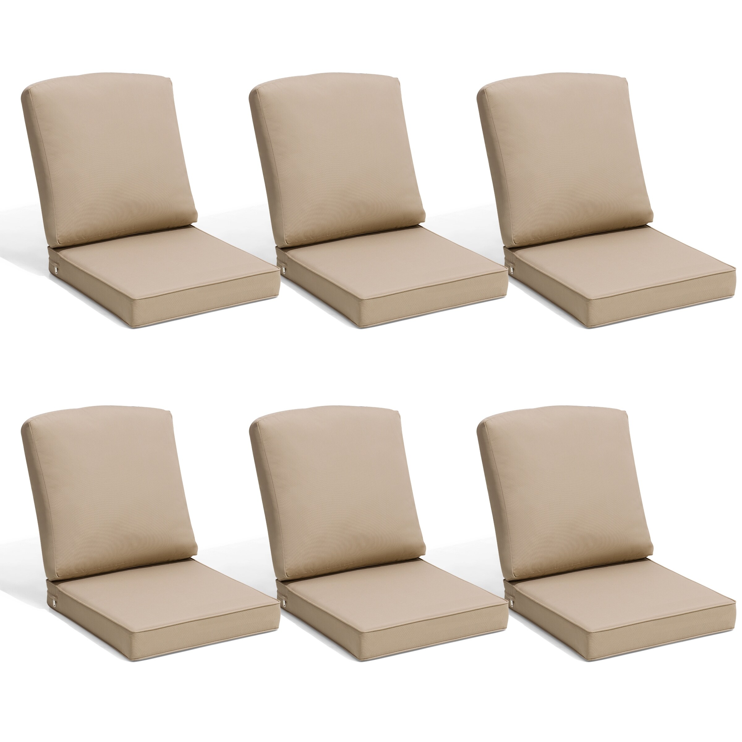 21 W in x 22 D in Outdoor Deep Seat Chair Cushion Set Dining Patio Chair Pad Set