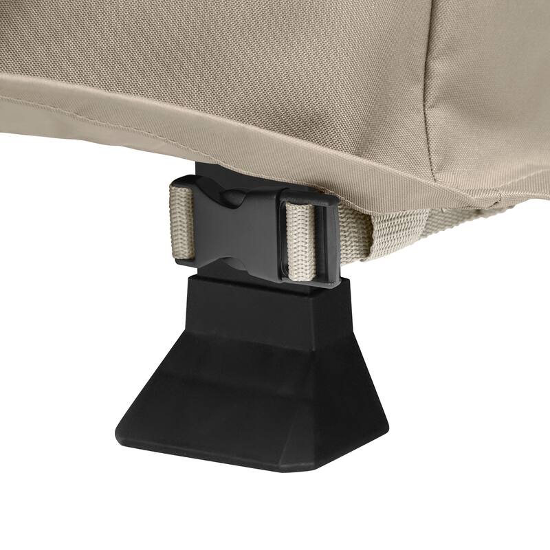 Storigami Water-Resistant 104 Inch Easy Fold Patio Left-Facing Sectional Lounge Set Cover, Monument Grey