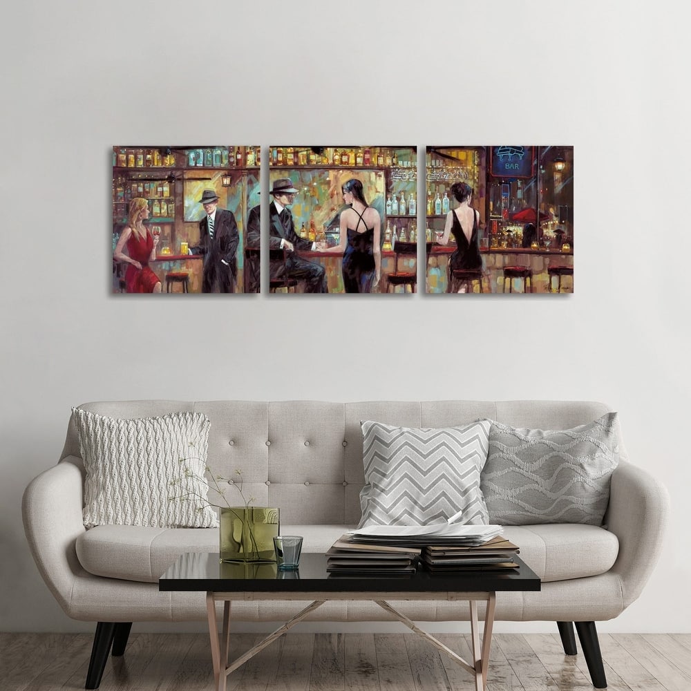 iCanvas "Happy Hour" by Ruane Manning 3-Piece Canvas Wall Art Set