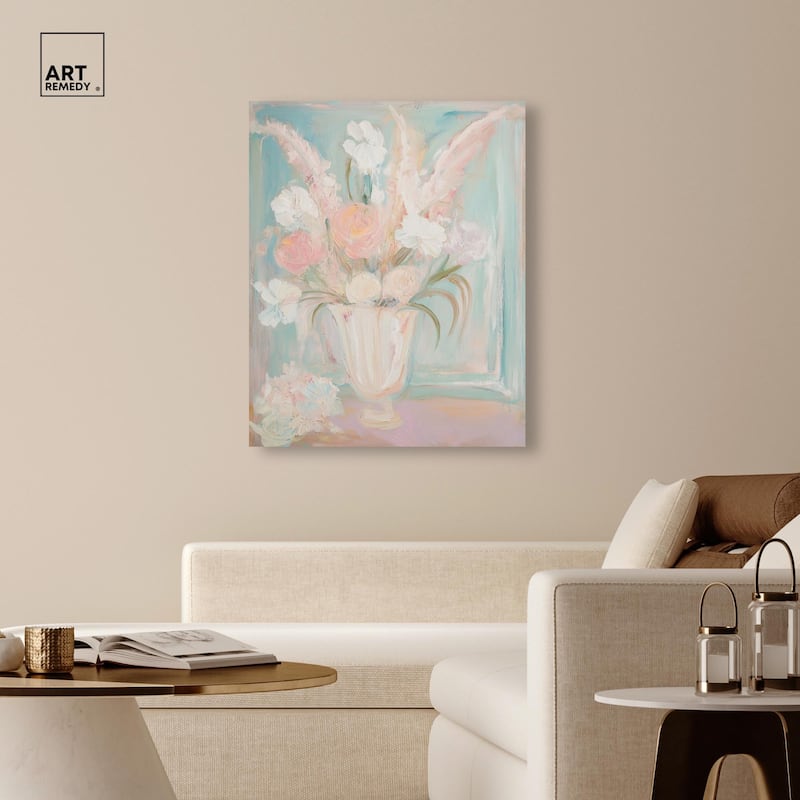 Still Life in Soft Hues II Canvas by Art Remedy, Gallery Wrapped