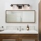 preview thumbnail 13 of 19, Fora Modern Farmhouse Cylinder Glass Bathroom Vanity Lights Linear Wall Sconces