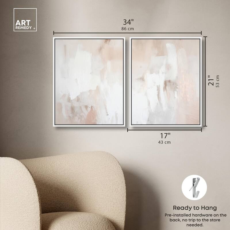 Opalescent Hues III Canvas Set of 2 by Art Remedy