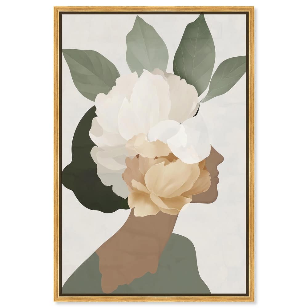 Floral Headpiece II Canvas by Art Remedy