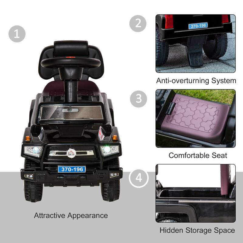 Rugged Toddler Push Car with Anti Tip Base and Storage Be Used for Backyard Play and Developmental Gifts​