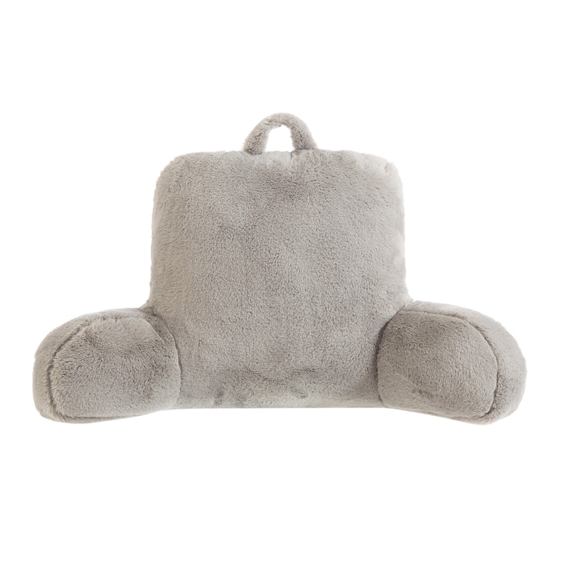 Urban Shop Decorative and Supportive Backrest Bed Pillow,Grey