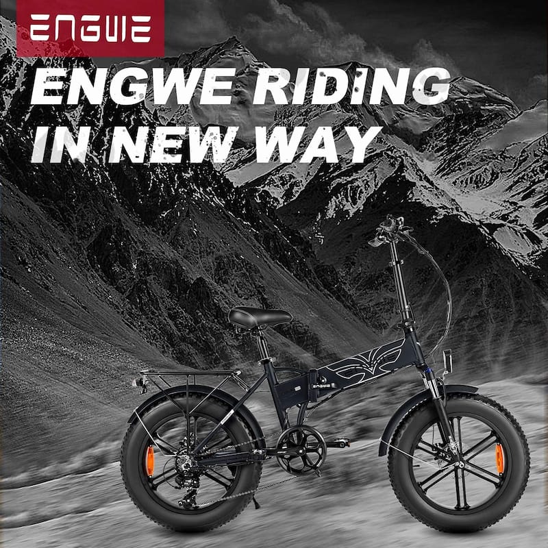 20-inch Front Shock-Absorbing Fat Tire Folding Electric Bicycle