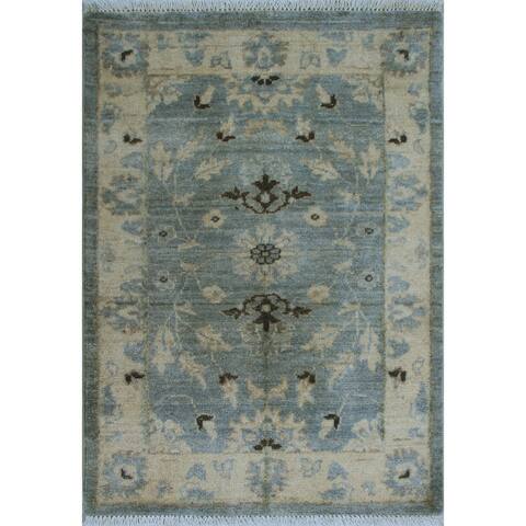 Noori Rug Fine Chobi Juelz Grey/Ivory Rug - 2'1" x 2'11"