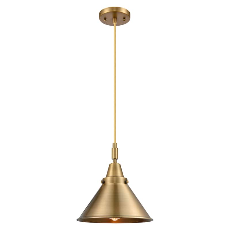 Innovations Lighting 447-1P-M10-BB Briarcliff 10" Wide Mini Pendant