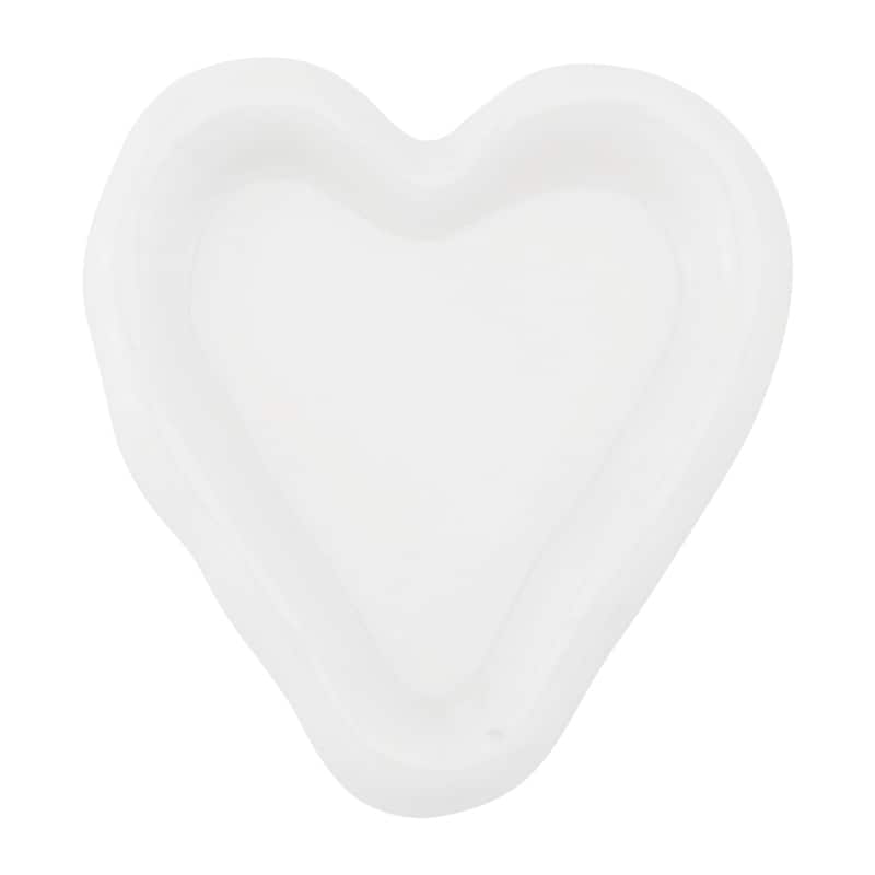 Ceramic Jewelry Tray, Decorative Trinket Ring Dish for Organizing Earrings Necklaces Bracelets - 15.5*13.5*2.5cm