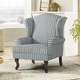 preview thumbnail 88 of 119, 31" W Modern Upholstered Linen Wing Back Accent Chair with Rolled Arm