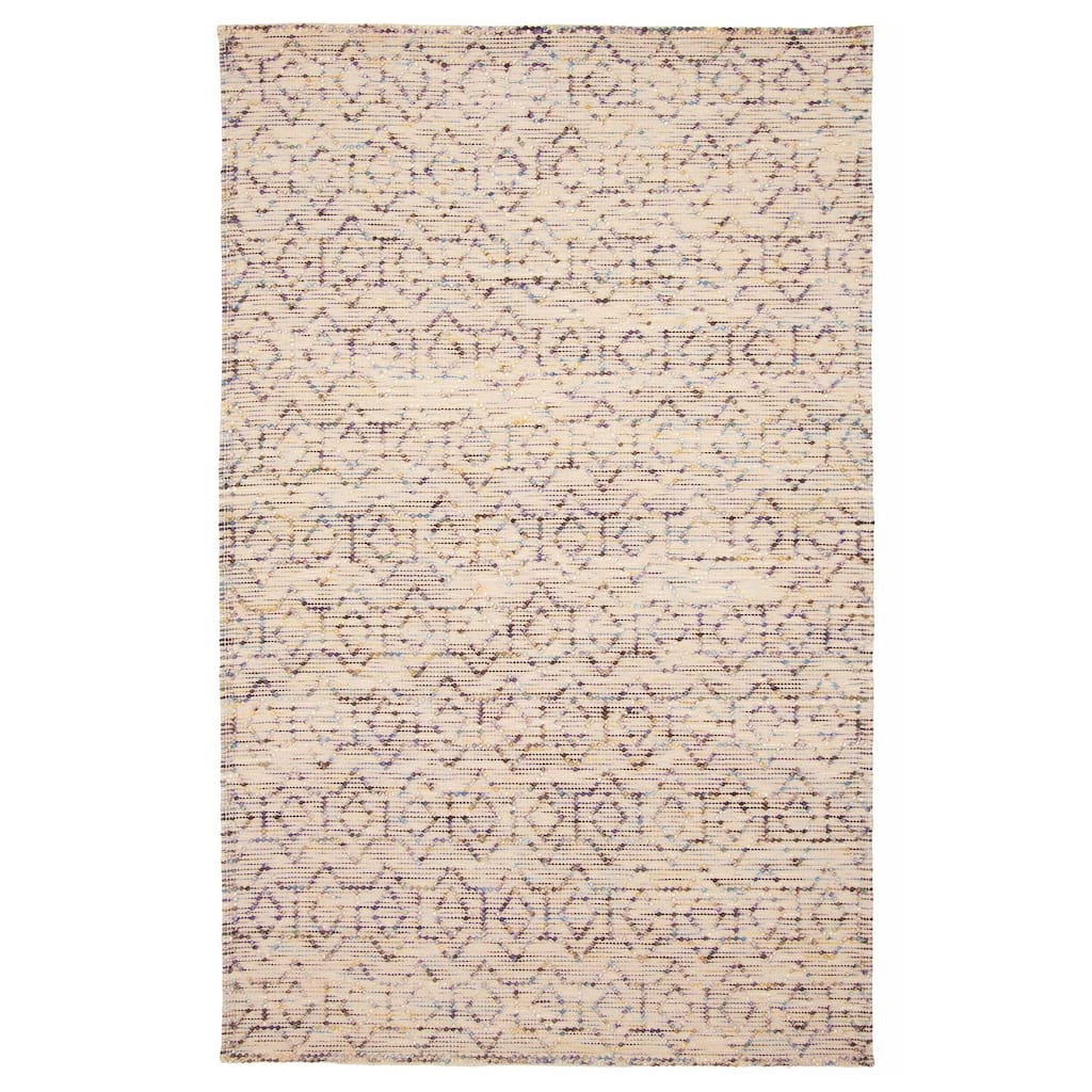 ECARPETGALLERY Braid weave Sienna Cream Wool Rug - 4'11 x 7'8