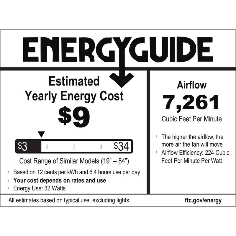 Hunter 72" Overton Outdoor Ceiling Fan w/Light Kit, Wall Control - Windmill - Transitional, Modern - DAMP RATED, ENERGY STAR!