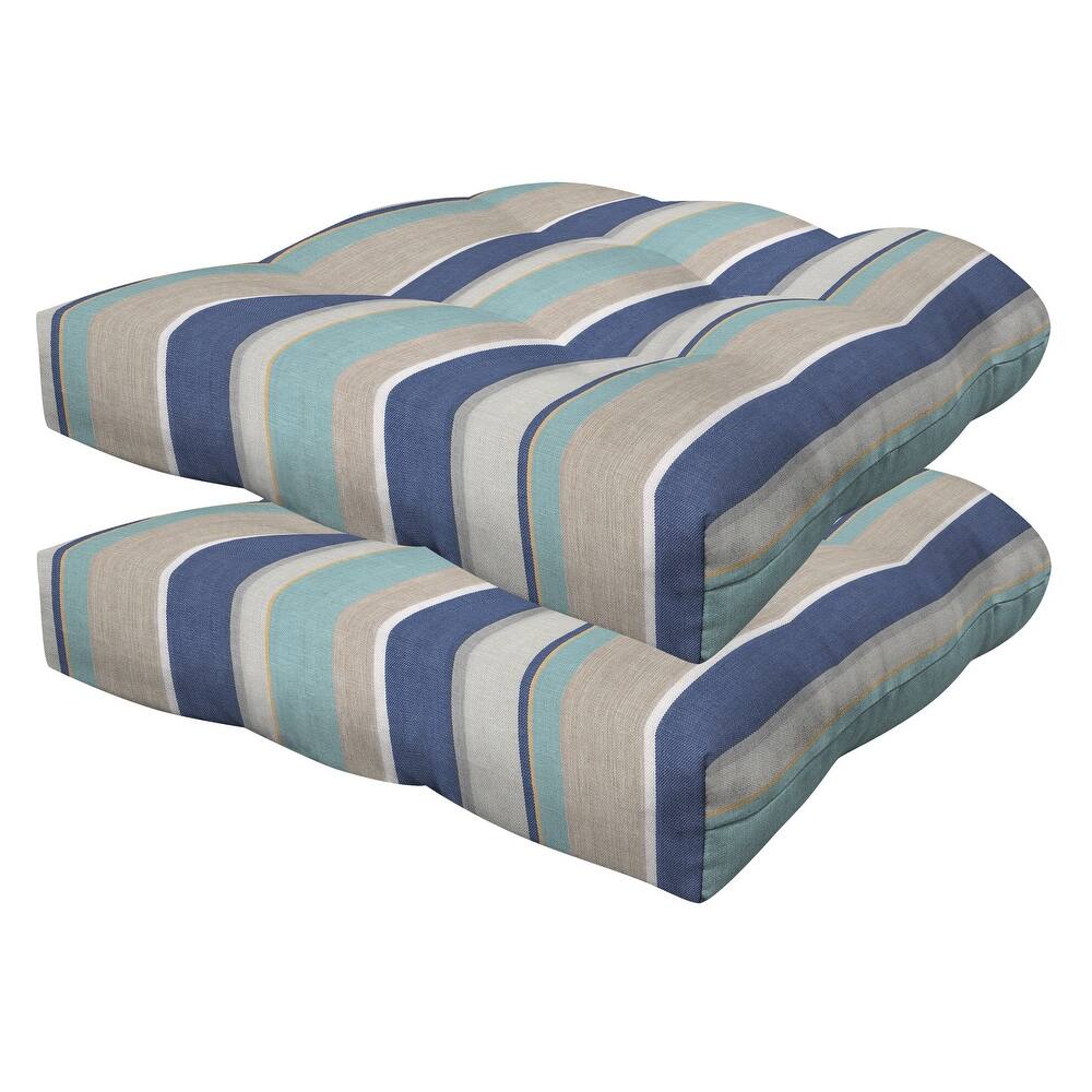 Contoured Tufted Dining Seat Cushion (2-Pack)