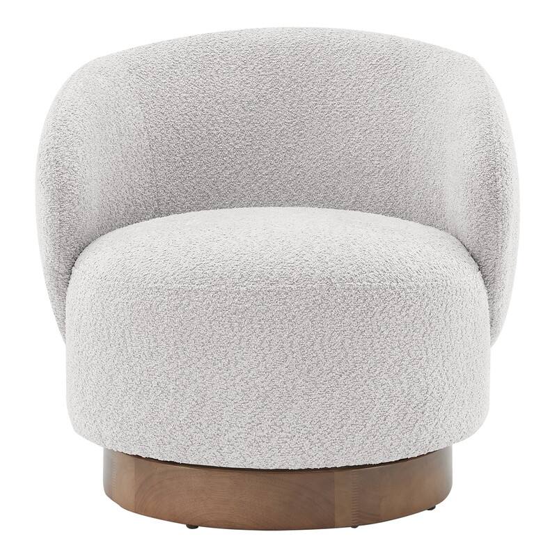Spruce & Spring Ariel Upholstered Swivel Accent Chair Fabric