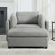 preview thumbnail 30 of 40, Roomfitters 50" Oversized Armchair with Ottoman, Modern Accent Chair, Lumbar Support, Reading Sofa for Bedroom