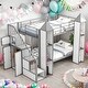 preview thumbnail 2 of 13, Modern Twin over Twin Castle-shaped Bunk Bed with Wardrobe and Multiple Storage for Bedroom
