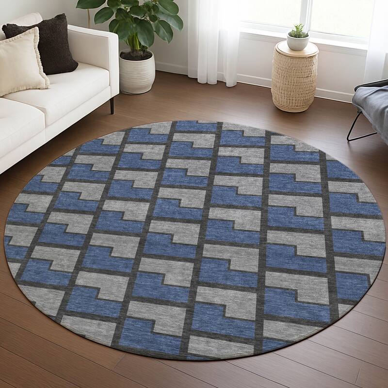 Machine Washable Indoor/ Outdoor Modern Cody Chantille Rug