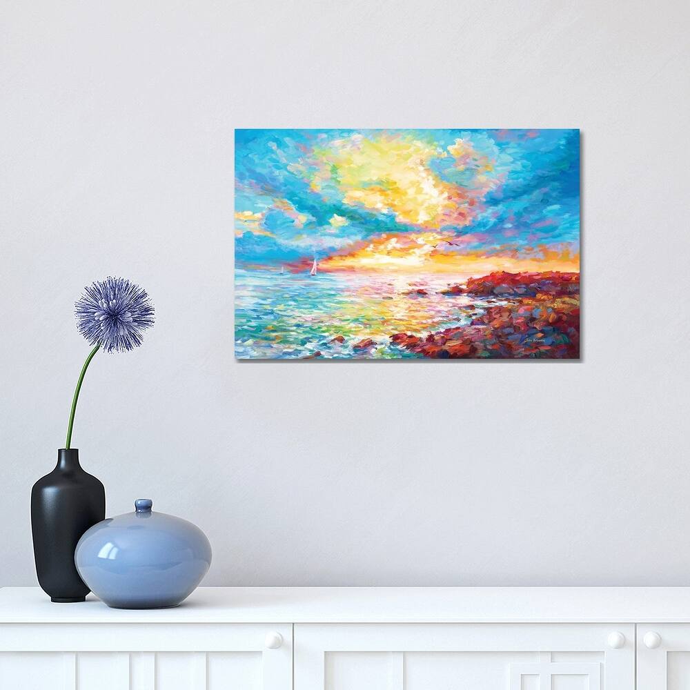 iCanvas "Sunset In Sardinia" by Leon Devenice Canvas Print