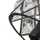 preview thumbnail 5 of 8, 3 Light Modern Black Crystal Semi Flush Mount Ceiling Light - 11.81''