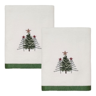 Avanti Linens Collezione Trees - Copri Scatola Fazzoletti In Resina Con Alberi 3D E Stelle, Multicolore - 4