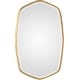 preview thumbnail 1 of 3, Uttermost Duronia 36" X 22" Contemporary Gold Vanity Bath Wall Mirror Gold