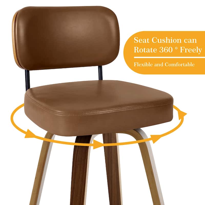 26"/29" Swivel Bar Stools/ Counter Stools with Bentwood Legs