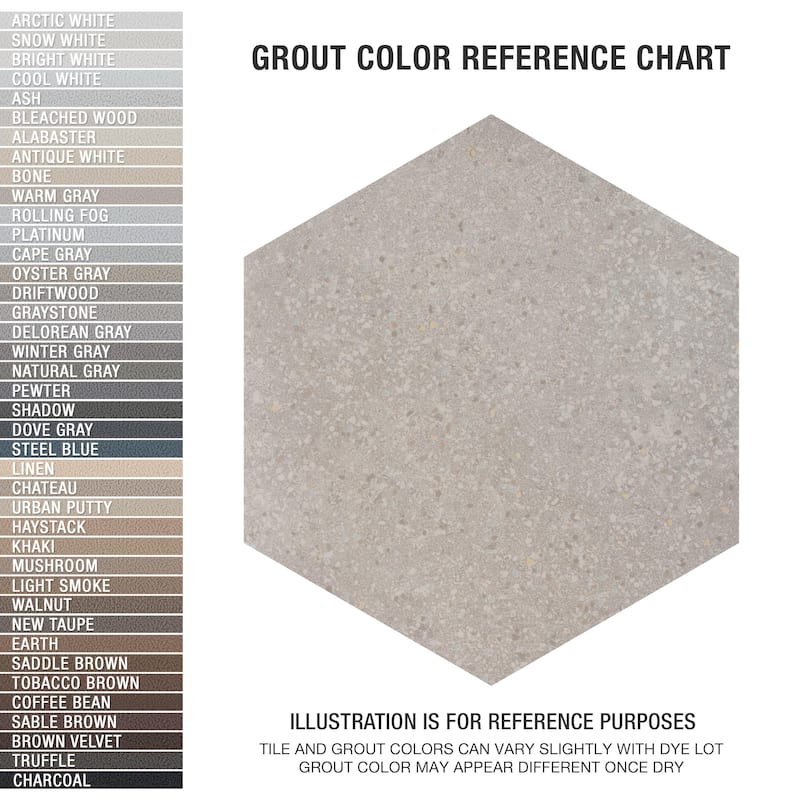 Merola Tile Palazzo Hex Luce 14-1/8" x 16-1/4" Porcelain Floor and Wall Tile