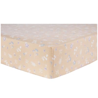 Floral Deluxe Flannel Fitted Crib Sheet