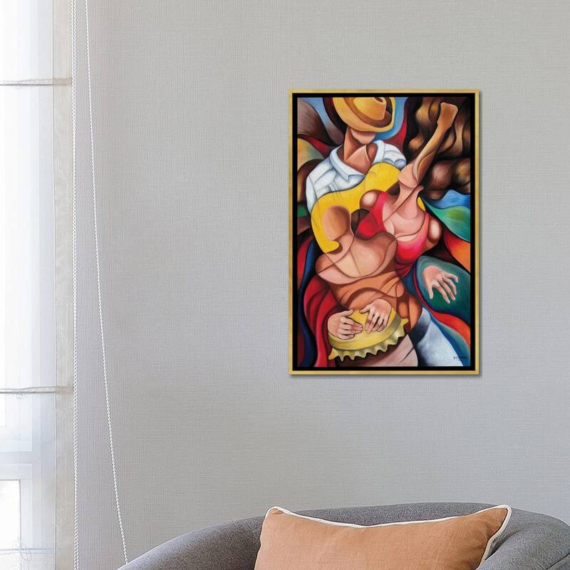 iCanvas "Bodies In Rumba" by Dixie Miguez Framed Canvas Print