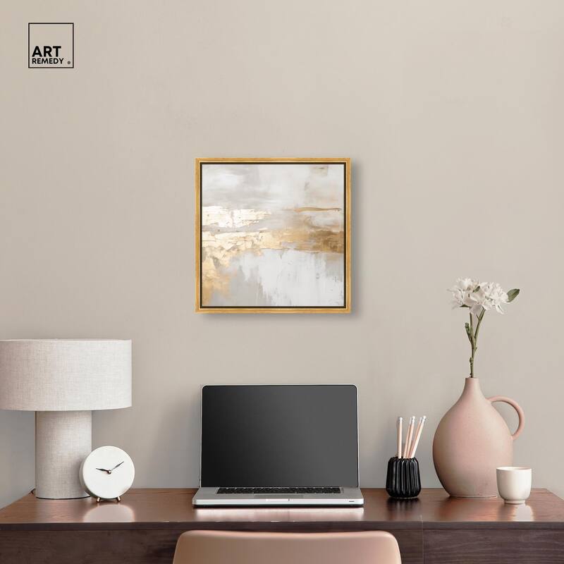 Melted Goldscape II Canvas by Art Remedy