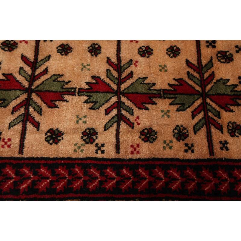 ECARPETGALLERY Hand-knotted Teimani Beige Wool Rug - 3'10 x 6'6