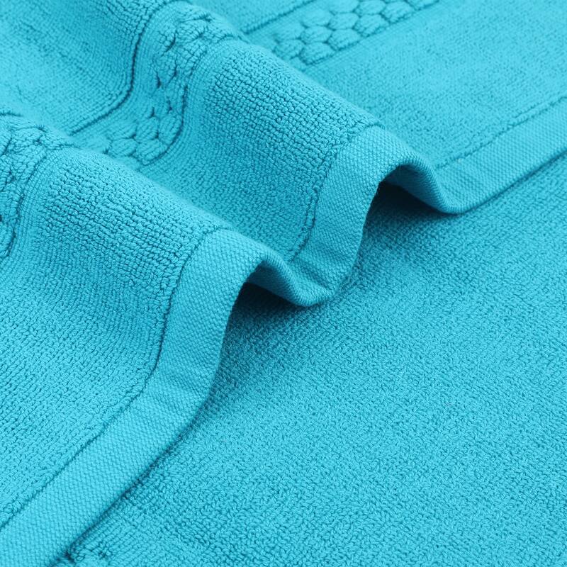 Absorbent Bath Rugs Reversible Cotton Spa Quick Dry Non Slip Bathroom Mat Home Necessities Hotel