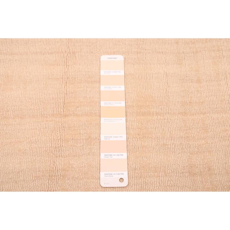 ECARPETGALLERY Hand Loomed Kashkuli Gabbeh Ivory Wool Rug - 9'11 x 10'5