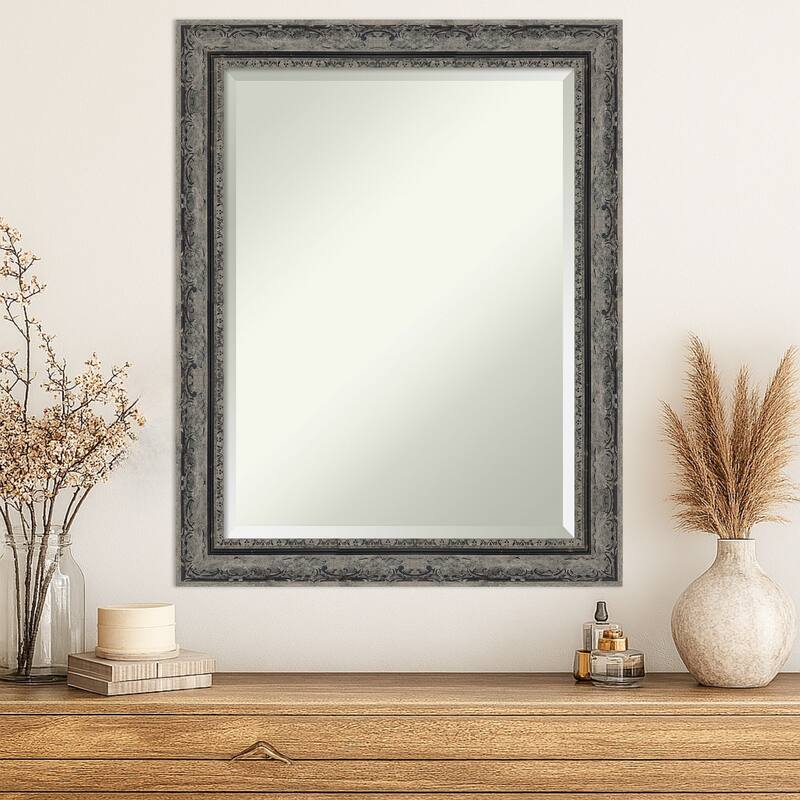 Filigree Beveled Framed Wall Mirror