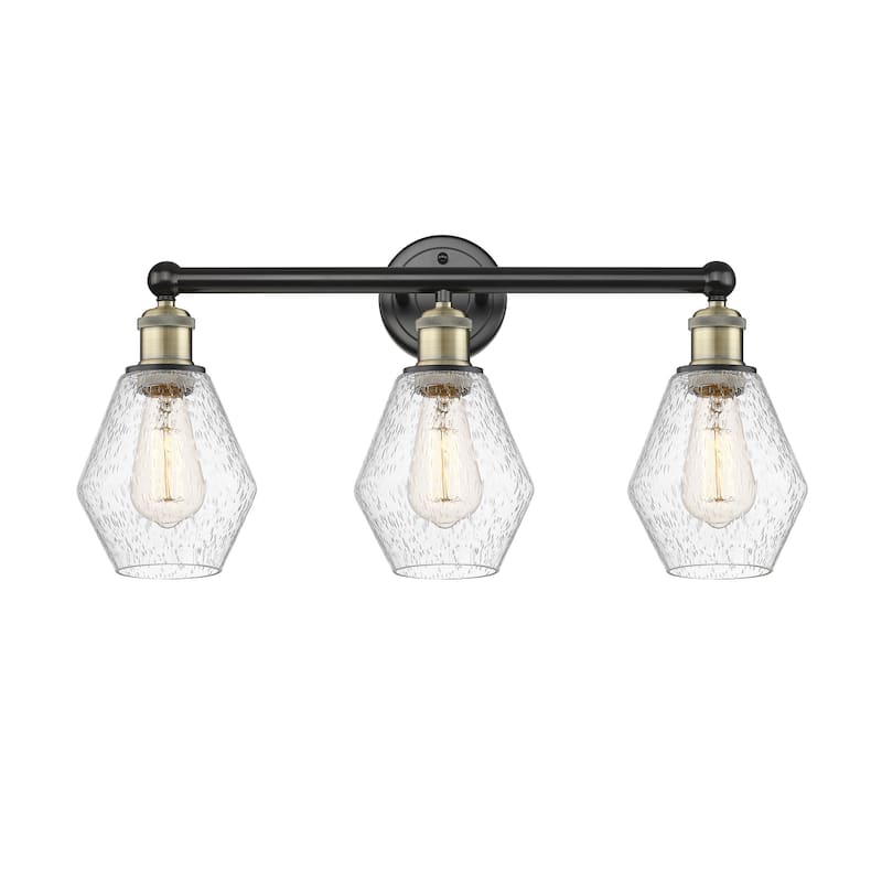 Innovations Lighting 616-3W-12-24 Cindyrella Vanity Cindyrella 3 Light - Black Antique Brass / Seedy
