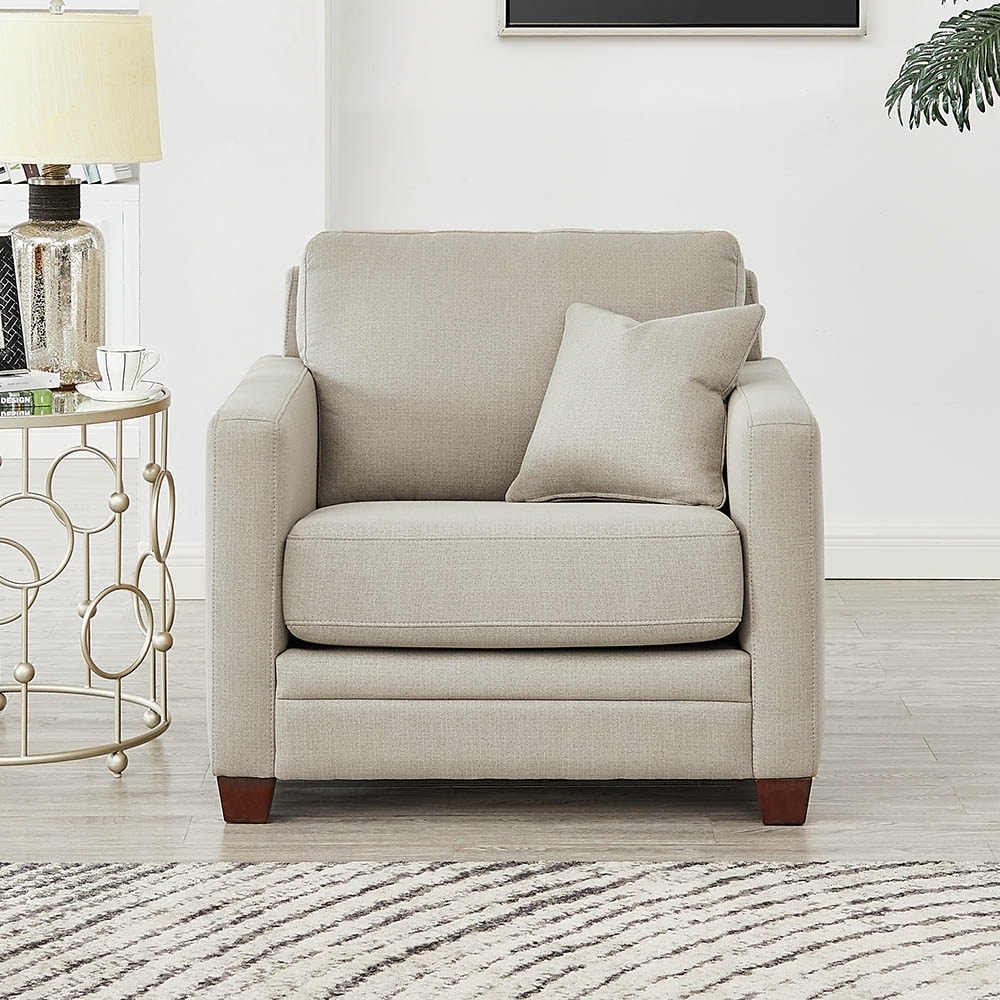 Hydeline Naples Fabric Chair, Memory Foam and Springs