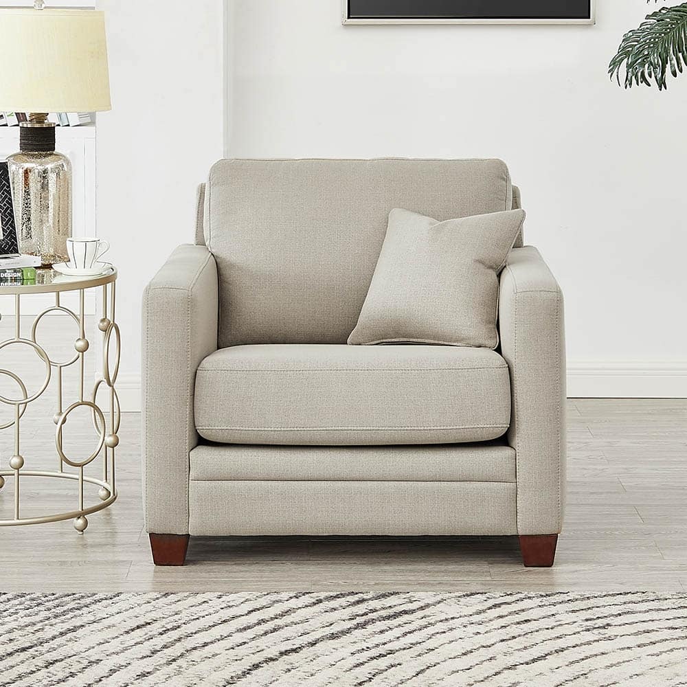 Hydeline Naples Fabric Chair, Memory Foam and Springs