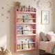 preview thumbnail 4 of 18, Costway Kids Bookshelf, 4-Tier Wall Mounted Book Shelf for Toys,