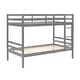 preview thumbnail 30 of 41, Twin Bunk Bed,Wooden,High Guardrail,Ladder,Kids Teens,Dorm Guest