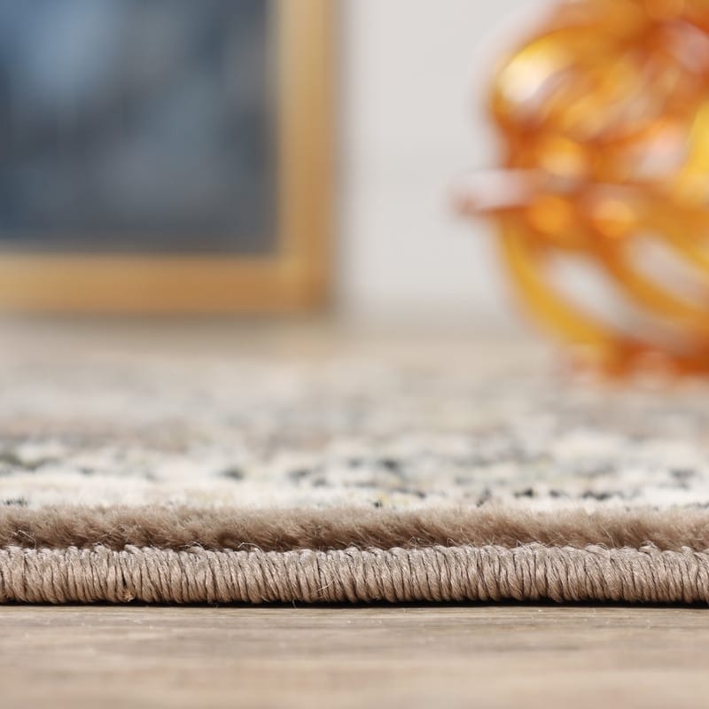 Superior Lille Classic Floral Medallion Indoor Runner or Area Rug