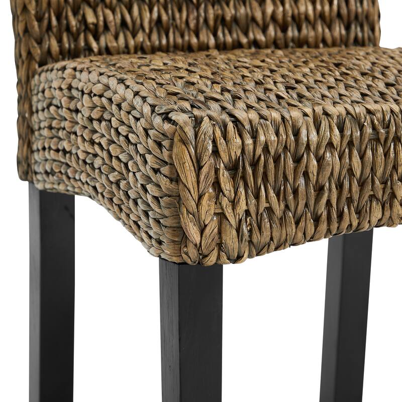 Crosley Edgewater Water Hyacinth Seagrass/ Wood Dining Chair (Set of 4) - 24"x18.75"x37.38"