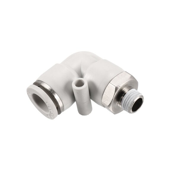 Pneumatic Push To Connect Fitting Male Elbow 10mm Tube OD X 1/8BSPT Thread