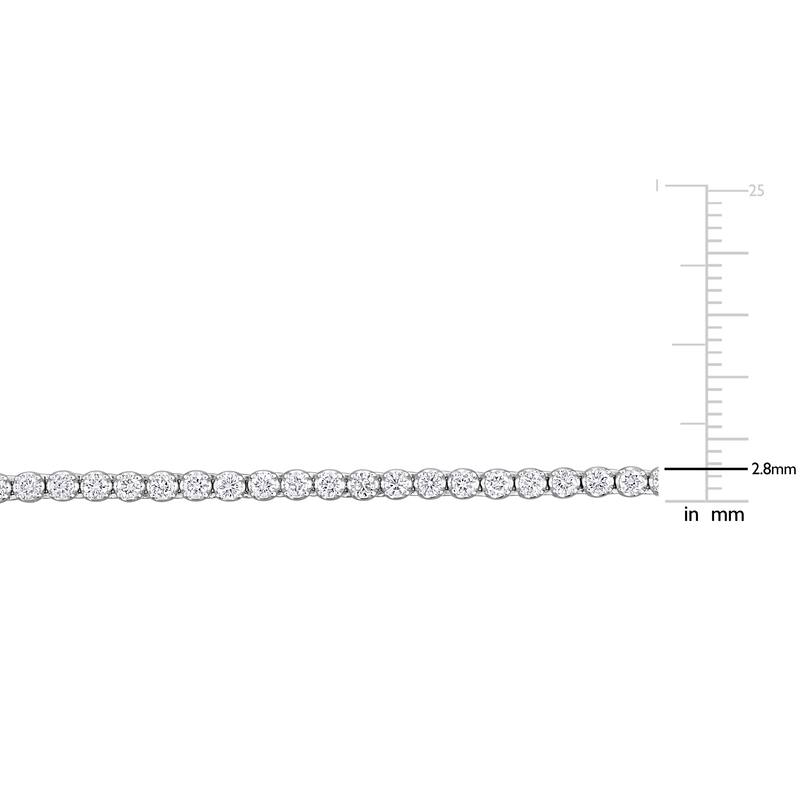 Miadora 14k White Gold Diamond Necklace 18.5" to 36"