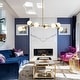 preview thumbnail 16 of 20, 8 - Lights Modern Sputnik Linear Bubble Chandelier With Globe White Glass Shades