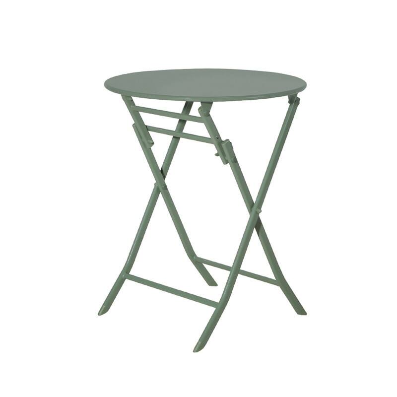 3-Piece Patio Bistro Set, Outdoor Metal Folding Conversation Set for Balcony, Cafe, Yard