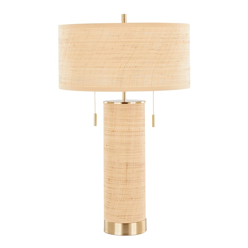 The Curated Nomad Leah 29" Rattan Table Lamp