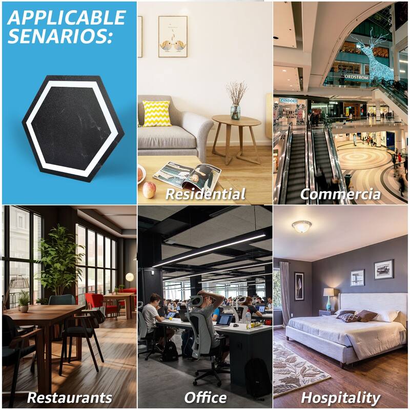 Art3d 11.8" x 10.2" Hexagon Peel and Stick Flooring Tile Marble Look, 30-Pack,Self Adhesive Waterproof Vinyl Floor Tile